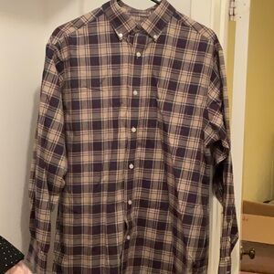 DanielCremieux, , size M, Plaid Button-Down Men's Shirt -New no tags.